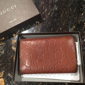 Gucci Brown Leather Wallet